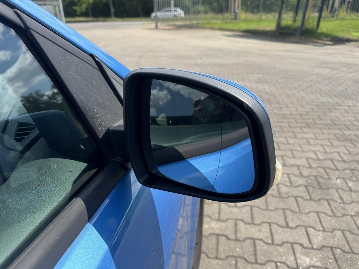 Ford Focus 2 DA3 original Au&szlig;enspiegel rechts elektrisch anklappbar Vision-Blau Bj.2008